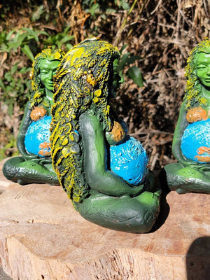 Mother Earth Millennial Gaia Resin Statue Ornaments - Goddess Statue sculptures Figurine interior Decorative Home living room decoration - ACACUSS