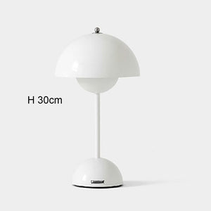 Mushroom Flower Bud Rechargeable LED Table Lamps Desk light for Bedroom Dining Touch Night Light Simple Modern Hoom Decoration acacuss