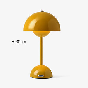 Mushroom Flower Bud Rechargeable LED Table Lamps Desk light for Bedroom Dining Touch Night Light Simple Modern Hoom Decoration acacuss