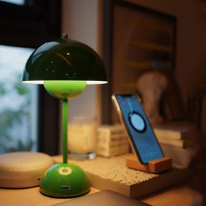 Mushroom Flower Bud Rechargeable LED Table Lamps Desk light for Bedroom Dining Touch Night Light Simple Modern Hoom Decoration acacuss