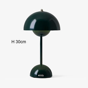 Mushroom Flower Bud Rechargeable LED Table Lamps Desk light for Bedroom Dining Touch Night Light Simple Modern Hoom Decoration acacuss