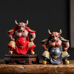 Mythical TV Character Bull Demon king sculpture statue ceramic art domineering home living room bedroom decoration ornaments acacuss