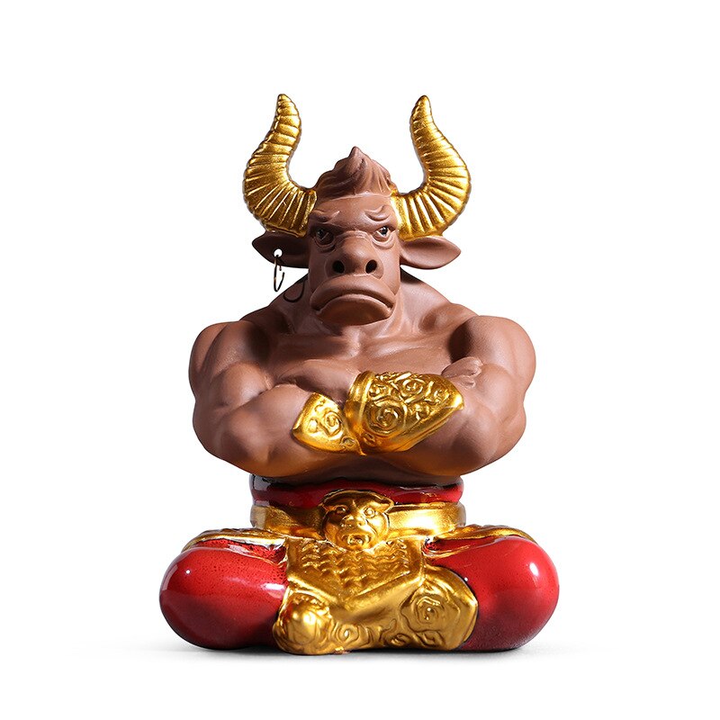 Mythical TV Character Bull Demon king sculpture statue ceramic art domineering home living room bedroom decoration ornaments acacuss