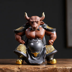 Mythical TV Character Bull Demon king sculpture statue ceramic art domineering home living room bedroom decoration ornaments acacuss