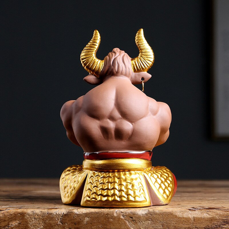 Mythical TV Character Bull Demon king sculpture statue ceramic art domineering home living room bedroom decoration ornaments acacuss