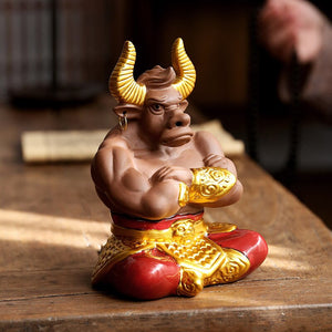 Mythical TV Character Bull Demon king sculpture statue ceramic art domineering home living room bedroom decoration ornaments acacuss