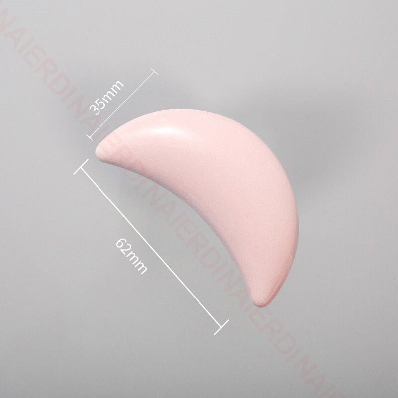 NAIERDI Ceramic Children Room Cabinet Handles Cartoon Moon Star Wardrobe Handle Cupboard Door Pulls Single Hole Furniture Handle acacuss