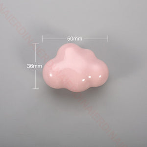 NAIERDI Ceramic Children Room Cabinet Handles Cartoon Moon Star Wardrobe Handle Cupboard Door Pulls Single Hole Furniture Handle acacuss