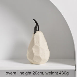 NEW Ins Ceramic Apple Pear Decoration Simple Living Room TV Cabinet Office Desk Home Decoration Fruit Decoration acacuss