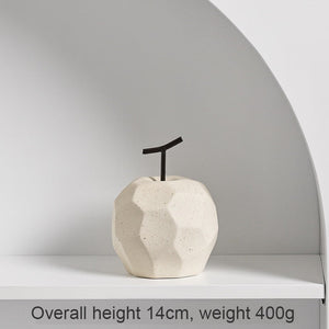 NEW Ins Ceramic Apple Pear Decoration Simple Living Room TV Cabinet Office Desk Home Decoration Fruit Decoration acacuss