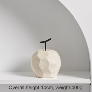 NEW Ins Ceramic Apple Pear Decoration Simple Living Room TV Cabinet Office Desk Home Decoration Fruit Decoration acacuss