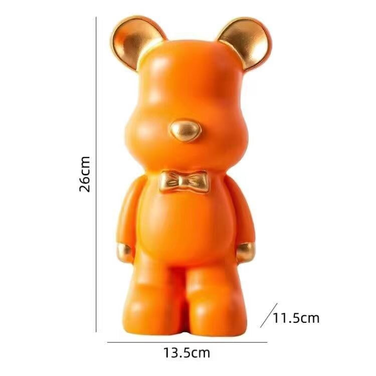NEW Resin Bear Storage Tray Nordic Creative Figurines Ornaments Porch Desk Home Decoration Keys Candy Storage Home Decor acacuss