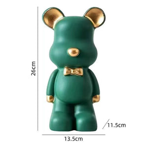NEW Resin Bear Storage Tray Nordic Creative Figurines Ornaments Porch Desk Home Decoration Keys Candy Storage Home Decor acacuss