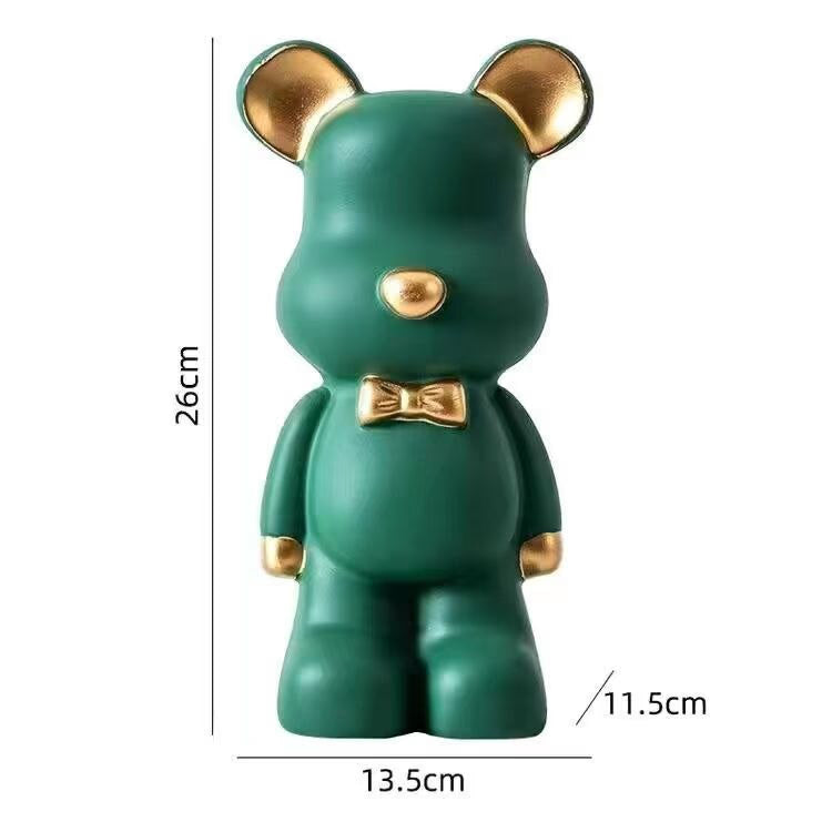 NEW Resin Bear Storage Tray Nordic Creative Figurines Ornaments Porch Desk Home Decoration Keys Candy Storage Home Decor acacuss