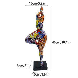 NORHTEUINS Resin Fat Lady Statues Abstract Art Woman Figurines for Interior Entrance Bookcase Bedroom Desktop Decor Objects Gift acacuss