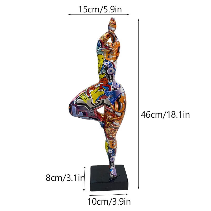 NORHTEUINS Resin Fat Lady Statues Abstract Art Woman Figurines for Interior Entrance Bookcase Bedroom Desktop Decor Objects Gift acacuss