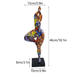 NORHTEUINS Resin Fat Lady Statues Abstract Art Woman Figurines for Interior Entrance Bookcase Bedroom Desktop Decor Objects Gift acacuss