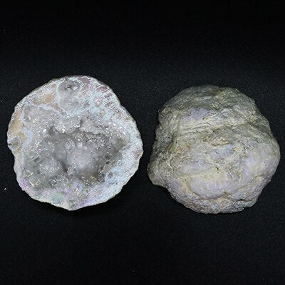 Natural Agate Electroplated Colourful Cornucopia Reiki Healing Raw Crystal Geode Specimen Room Decor Mineral Home Decoration acacuss