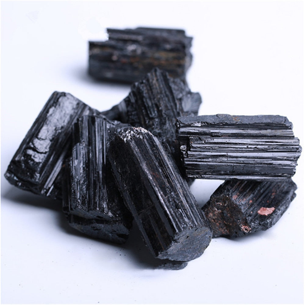 Natural and mineral stones crystal black tourmaline raw stone home ramadan decoration 2023 acacuss