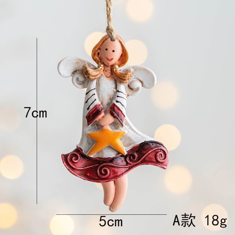 2023 Navidad Christmas Resin Gingerbread Man Pendant Christmas Tree Ornaments Christmas Decorations for Home 2024 New Year Gift acacuss