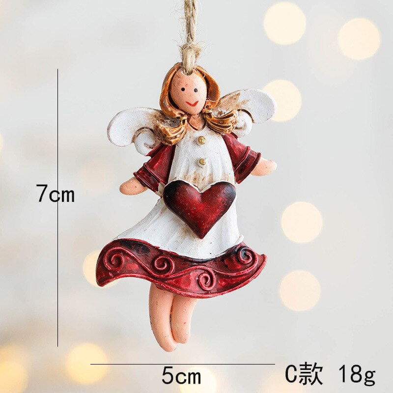 2023 Navidad Christmas Resin Gingerbread Man Pendant Christmas Tree Ornaments Christmas Decorations for Home 2024 New Year Gift acacuss