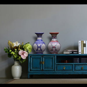 New Arrival Antique Jingdezhen Ceramic Vase Chinese Blue and White Porcelain Flower Vase For Home Decor acacuss