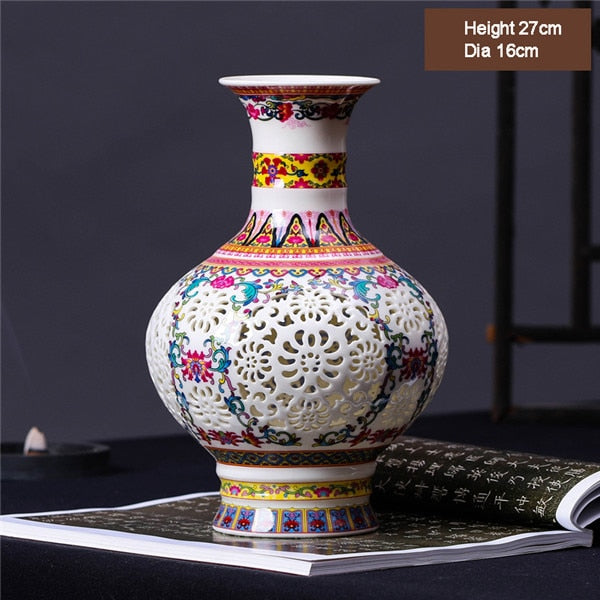 New Arrival Antique Jingdezhen Ceramic Vase Chinese Blue and White Porcelain Flower Vase For Home Decor acacuss