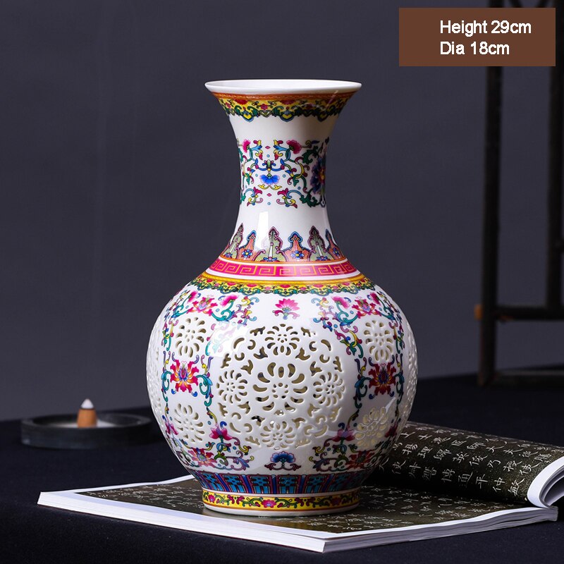 New Arrival Antique Jingdezhen Ceramic Vase Chinese Blue and White Porcelain Flower Vase For Home Decor acacuss