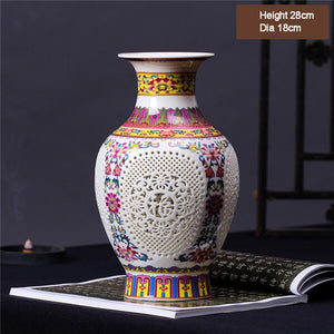 New Arrival Antique Jingdezhen Ceramic Vase Chinese Blue and White Porcelain Flower Vase For Home Decor acacuss