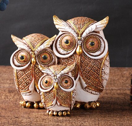 New Creative Resin Owl Home Decoration Crafts Decoration for Living Room Wine Cabinet Study Room acacuss