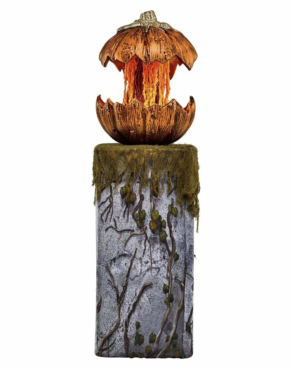 New For Spirit Halloween Gourdo Animatronic Halloween Rise And Fall Makes A Terrifying Sound Pumpkin Head Halloween Decor 2023 acacuss