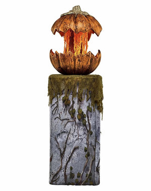 New For Spirit Halloween Gourdo Animatronic Halloween Rise And Fall Makes A Terrifying Sound Pumpkin Head Halloween Decor 2023 acacuss