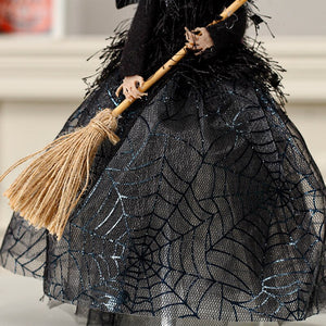 New Halloween Home Decoration Ghost Festival Non woven Witch Doll Tree Top Star Desktop Decoration Doll Pendant acacuss