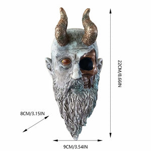 New Mimir head resin ornaments bedroom Nordic god of wisdom Home décor stand acacuss