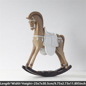 New Nordic Ancient Horse Statue Resin Sculpture Figurine Office Home Decoration Ornaments Desktop Handmade Craft Modern Art acacuss