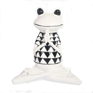 New Nordic Syle Yoga Frog Statue Resin Sculpture Figurine Office Home Decoration Desktop Decor Handmade Craft Modern Art acacuss