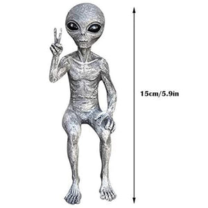 New Outer Space Alien Accessories Statue Martians Garden Figurine Set For Home Indoor Outdoor Decoration Courtyard Ornaments acacuss