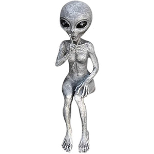 New Outer Space Alien Accessories Statue Martians Garden Figurine Set For Home Indoor Outdoor Decoration Courtyard Ornaments acacuss