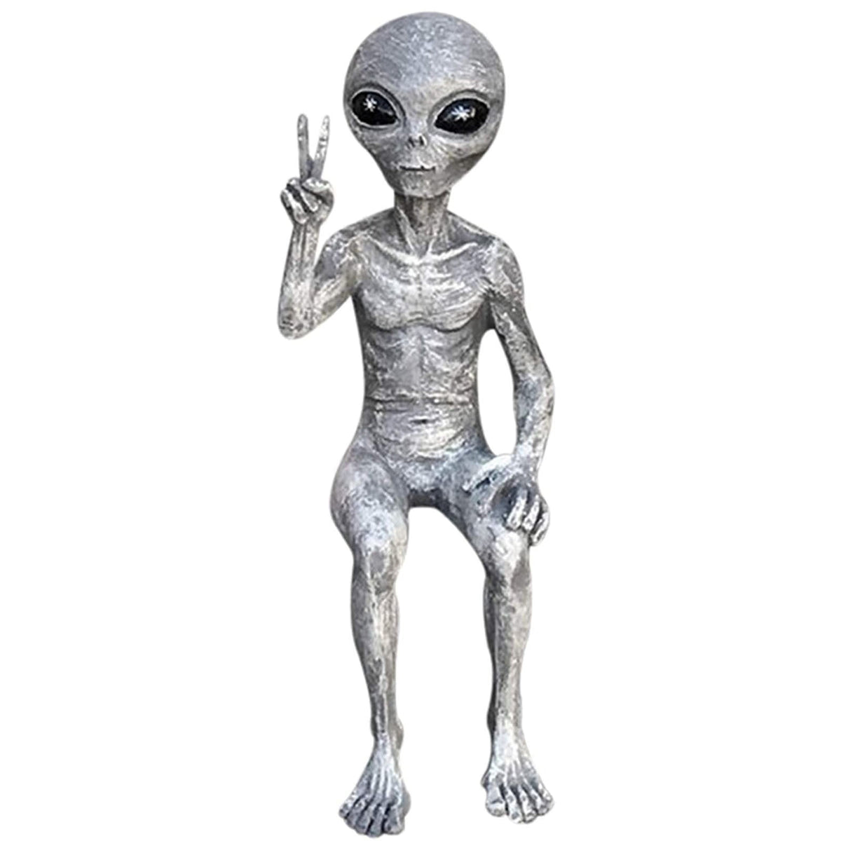 New Outer Space Alien Accessories Statue Martians Garden Figurine Set For Home Indoor Outdoor Decoration Courtyard Ornaments acacuss