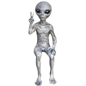 New Outer Space Alien Accessories Statue Martians Garden Figurine Set For Home Indoor Outdoor Decoration Courtyard Ornaments acacuss