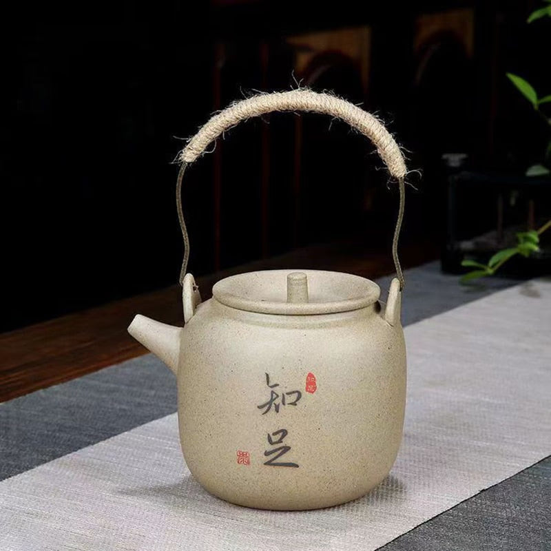 New Rough Pottery Tea Set Large Capacity Lifting Beam Pot Ceramic Cup Glass Teapot Teapot Shu Puer Kettles Mugs Coffee Cups Mug acacuss
