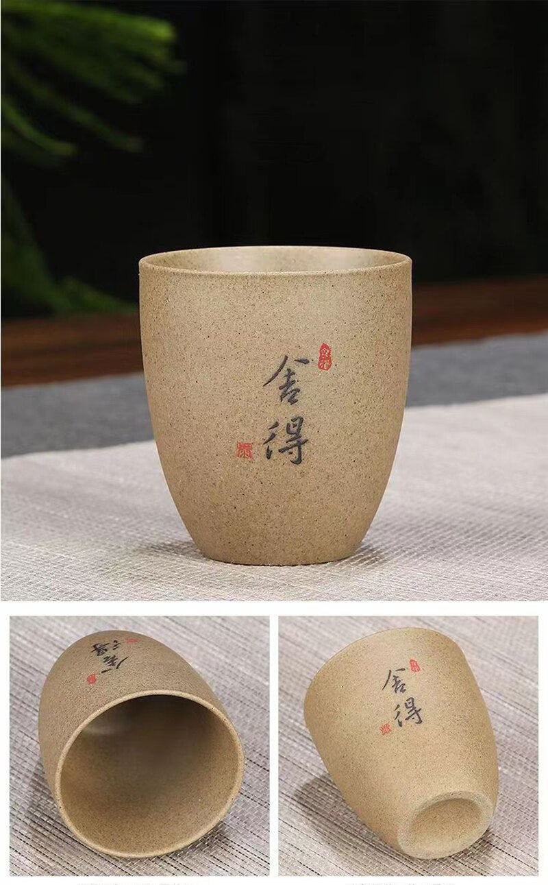 New Rough Pottery Tea Set Large Capacity Lifting Beam Pot Ceramic Cup Glass Teapot Teapot Shu Puer Kettles Mugs Coffee Cups Mug acacuss