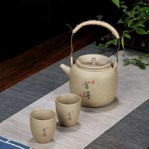 New Rough Pottery Tea Set Large Capacity Lifting Beam Pot Ceramic Cup Glass Teapot Teapot Shu Puer Kettles Mugs Coffee Cups Mug acacuss