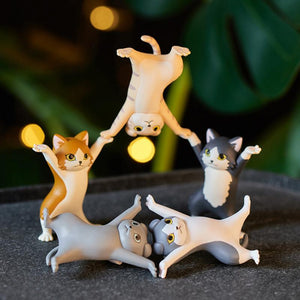 New Upgrade Cat Pen Holder Cat Figure Toy Hold Everything Cat Earphone Bracket Home Decor Birthday Christmas Gift Doll Toy acacuss