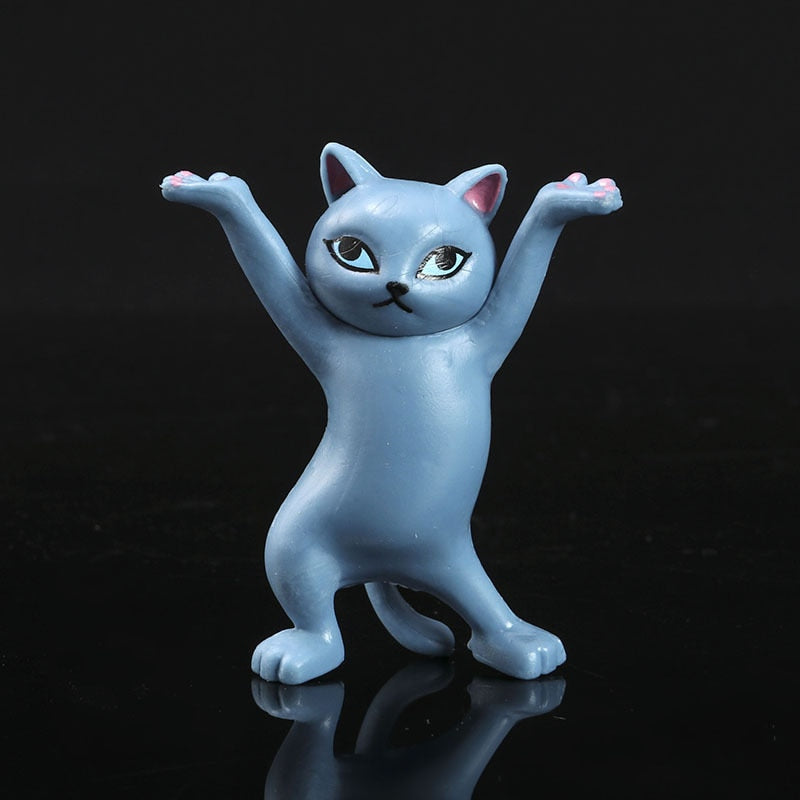 New Upgrade Cat Pen Holder Cat Figure Toy Hold Everything Cat Earphone Bracket Home Decor Birthday Christmas Gift Doll Toy acacuss