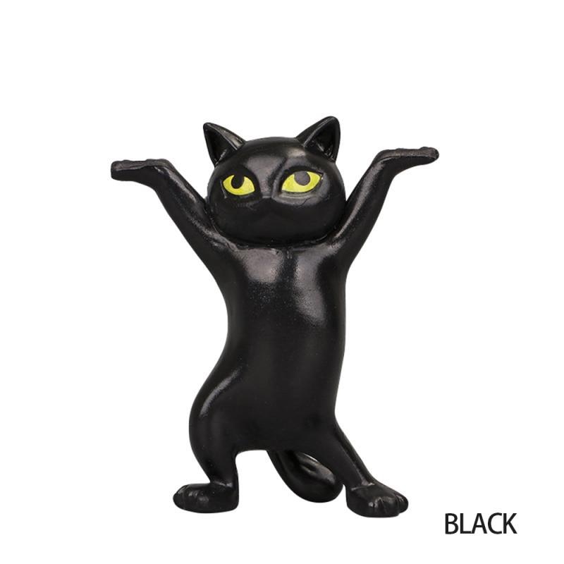 New Upgrade Cat Pen Holder Cat Figure Toy Hold Everything Cat Earphone Bracket Home Decor Birthday Christmas Gift Doll Toy acacuss