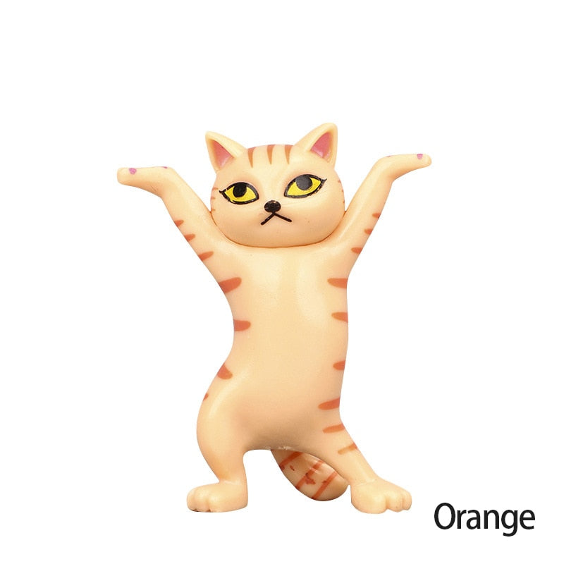 New Upgrade Cat Pen Holder Cat Figure Toy Hold Everything Cat Earphone Bracket Home Decor Birthday Christmas Gift Doll Toy acacuss