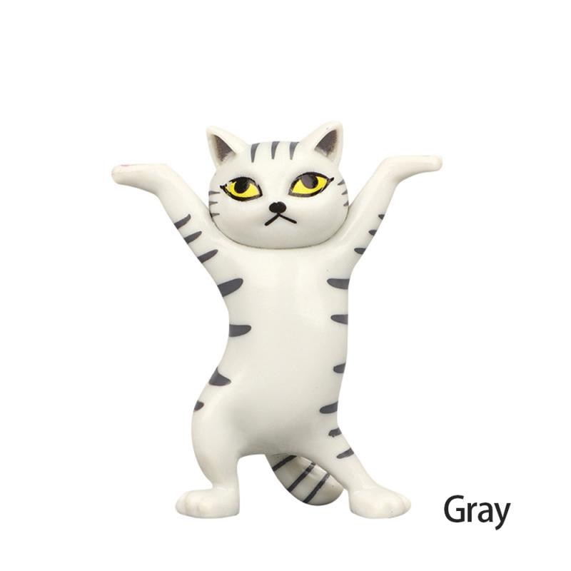 New Upgrade Cat Pen Holder Cat Figure Toy Hold Everything Cat Earphone Bracket Home Decor Birthday Christmas Gift Doll Toy acacuss