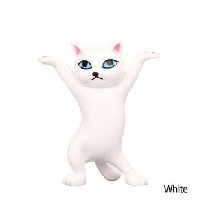 New Upgrade Cat Pen Holder Cat Figure Toy Hold Everything Cat Earphone Bracket Home Decor Birthday Christmas Gift Doll Toy acacuss