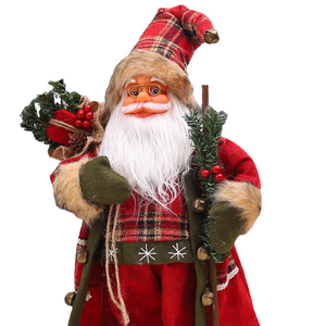 2024 New Year Big Santa Claus Doll Children Xmas Gift Christmas Hat Decorations for Home Wedding Party Supplies Ornaments acacuss